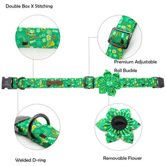 Lazo floral en collar Lionheart glory para perro mediano