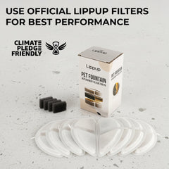 Filtro repuesto LIPPUP con carbón activo para eliminar olores.