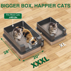 Caja Lites XXXL con muros altos para mayor privacidad y seguridad.