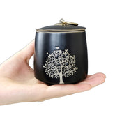LitLife urna ceramica recuerdo mini arbol de la vida negro, ideal para conservar memorias.
