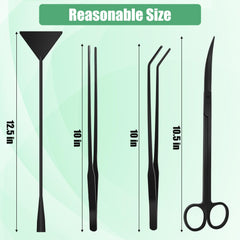Liveek Aquascape 4en1 pinzas rectas: agarre estable para plantas delicadas
