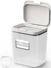 LivLab Mker contenedor de alimentos para mascotas, vista frontal y tapa hermética.