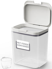 LivLab Mker contenedor de alimentos para mascotas, vista frontal y tapa hermética.