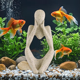 LIYAOLI pensador arenisca: adorno distintivo para acuario betta que realza la ambientación.
