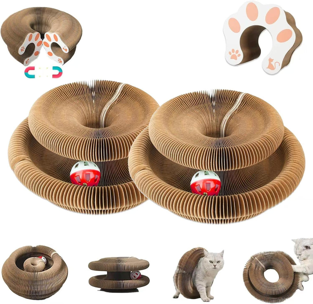 Lktvys Kitty Curlz: órgano mágico con campana, juego interactivo para gatos.