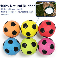 LLSPET bola futbol látex roja con chirri, perfecta para sesiones de traer