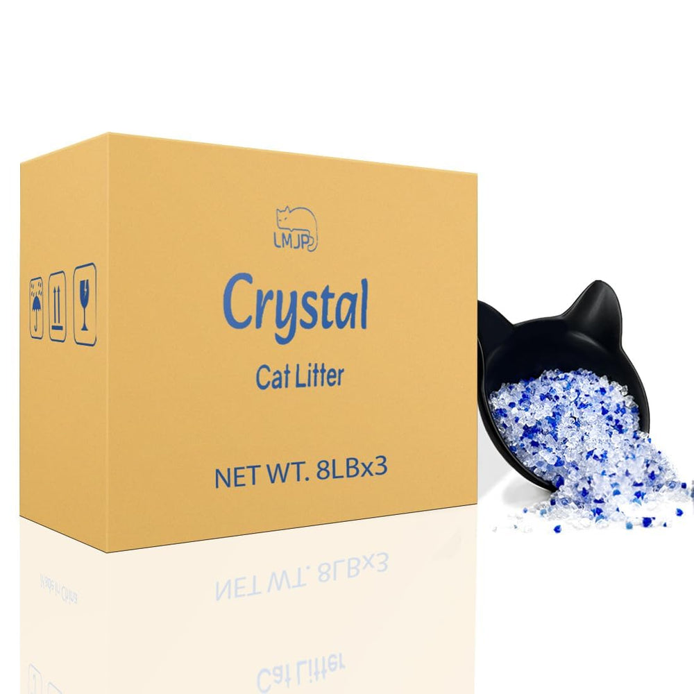 LMJP cristal para gatos con absorción rápida para mantener la caja limpia y seca.