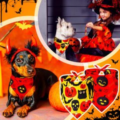 Locmeo bandanas Halloween gato negro: perfecto para juegos y disfraces.