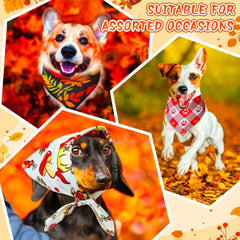 Locmeo bandana para perro con hojas de arce, perfecto para paseos de otoño.