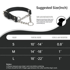 Cadena de acero inoxidable del collar martingale LOIIHEII.