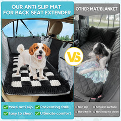 Manta Loiion para perro en coche con diseño a cuadros, mayor confort.