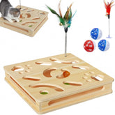 Loisdaro caja-enriquecimiento-garras-gato-14-pulgadas: juego y afilado suave para felinos.