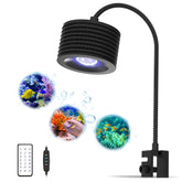 Lominie LED acuario clip-en, iluminación estable para tanques pequeños.