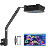 Lominie Luz LED para acuario salobre, iluminación frontal con brillo uniforme.