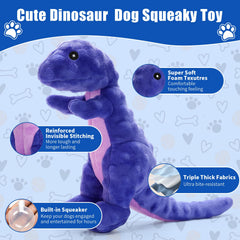 loncoldy juguete perro dinosaurio textura burbuja ofrece limpieza suave al morder y juego.