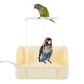 Bañera Lonepetu con bomba para aves y flujo estable.