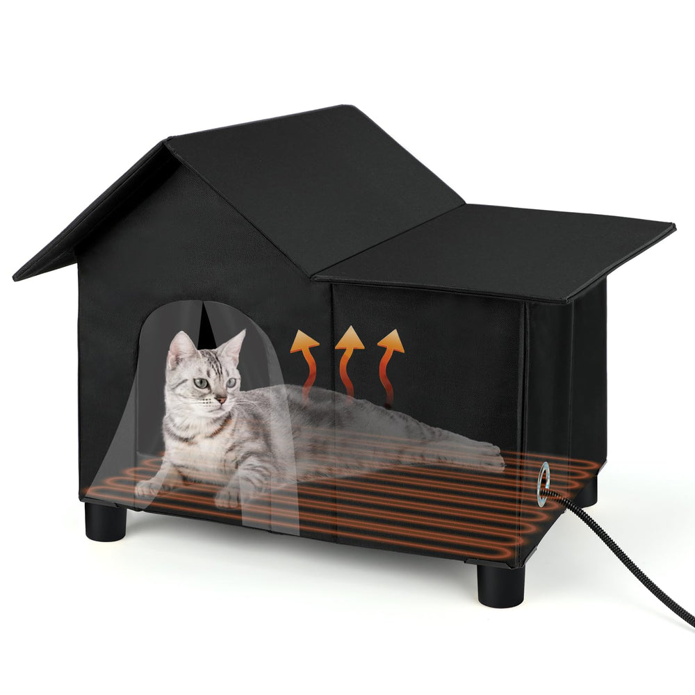 Casa Lonepetu caliente exterior: refugio estable y cálido para gatos al aire libre.
