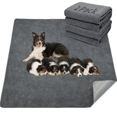 LOOBANI almohadilla para perros extragrande, dos packs, cobertura amplia para casa y entrenamiento.