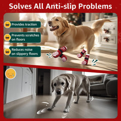 LOOBANI calcetines para perros ofrecen agarre en suelos de madera.