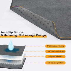 LOOBANI capa TPU impermeable, protege suelos de manchas y pérdidas.