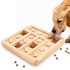 LOOBANI Juguete rompecabezas para perros de madera, estimula inteligencia durante el juego