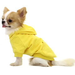 LOPHHIPETS sudadera para perro amarillo espalda con bolsillo práctico