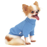 LOPHHIPETS suéter para Chihuahua con cuello tortuga azul claro, ideal para días fríos