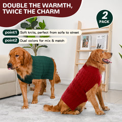 Lorehelina sudadera para perro grande con cuello alto, ajuste seguro y estilo casual.