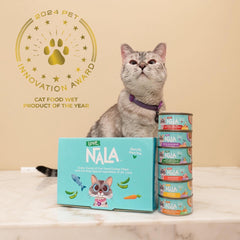 LOVE NALA envase práctico de 12 porciones, fácil de servir diariamente.