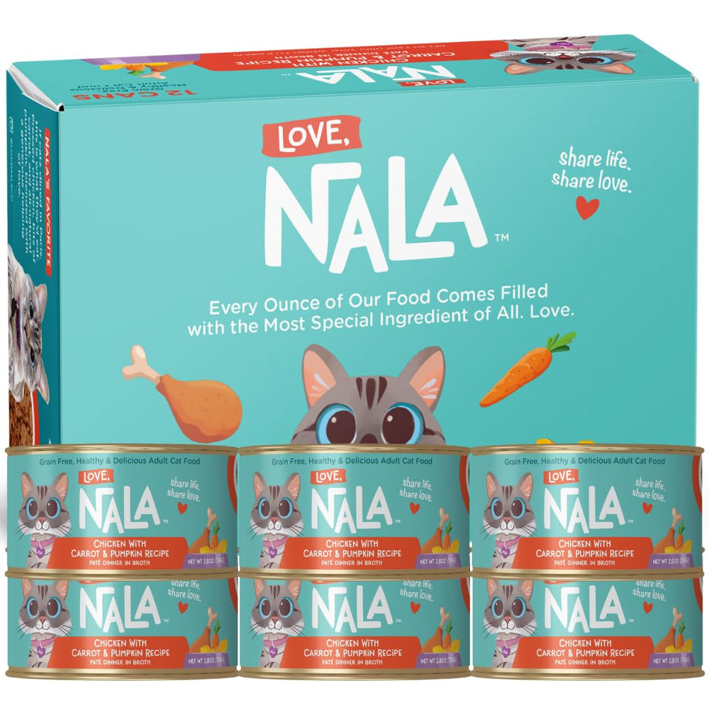 LOVE NALA paté de pollo con zanahoria y calabaza, apoyo a una dieta equilibrada.