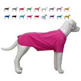 Lovelonglong camiseta para perros Rosered XXL, vista frontal, tela suave para piel sensible.