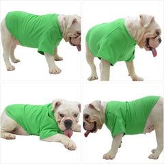 Lovelonglong camiseta para perro Bulldog, costuras reforzadas para uso diario.