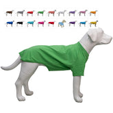 Lovelonglong camiseta para perro Bulldog verde, tacto suave para uso diario.