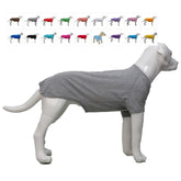 Lovelonglong camiseta para perros, frente gris XXL, cómodo para paseos diarios.
