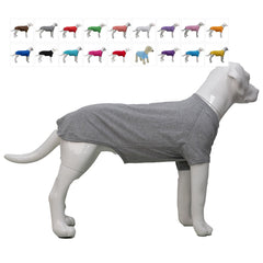 Lovelonglong camiseta para perros, frente gris XXL, cómodo para paseos diarios.