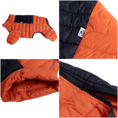 Lovelonglong chaleco perro naranja interior algodón cálido para confort.