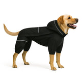 Lovelonglong chubasquero para perro con forro polar, protección invernal para caminatas.