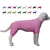 Lovelonglong: protección ultravioleta en el mono para perros durante paseos al sol.