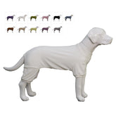Lovelonglong pijama para perro acanalado de algodón, frente visible y ajuste cómodo