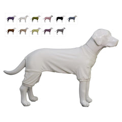 Lovelonglong pijama para perro acanalado de algodón, frente visible y ajuste cómodo