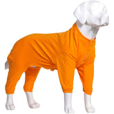 Lovelonglong pijama para perro, vista frontal con diseño de cuatro patas.
