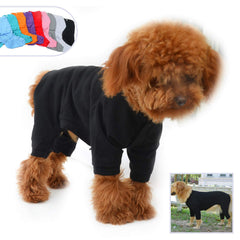 Lovelonglong pijama para perro con cuatro patas en algodón natural, uso diario cómodo.