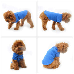 Lovelonglong polo perro costuras durables azul
