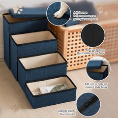 Love's cabin Escalera para cama o sofá, plegable y fácil de guardar.
