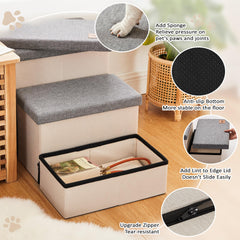Love's cabin escalera para perros acceso seguro a cama o sofá