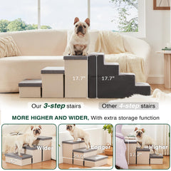 Love's cabin escalera de perro tejido resistente con base antideslizante para mayor estabilidad