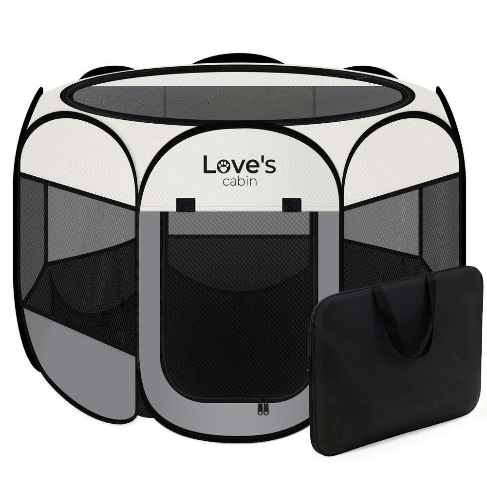 Love's cabin jaula-plegable diseno circular para interior