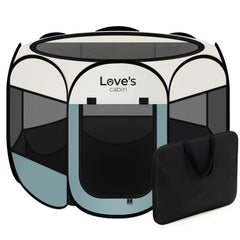 Love's cabin corral para mascotas musgo verde; tapa con cremallera desmontable para uso interior y exterior.