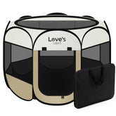 Love's cabin playpen para perro grande con malla resistente, apto para interior y exterior.