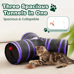 Love's cabin tunel gato bola-juguete: fomenta persecución suave e interacción.